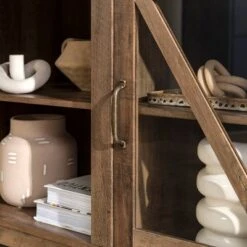 Clarabelle Transitional Glass Barn Door TV Stand For TVs Up To 65" - Saracina Home -Saracina Home Shop GUEST d2b2711f 6cf0 4687 9acb 6b39e2e32054