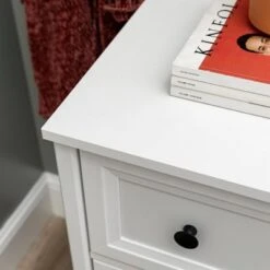 Classic 6 Drawer Groove Dresser White - Saracina Home -Saracina Home Shop GUEST d3753e85 0e1f 4959 8042 14499438c98e