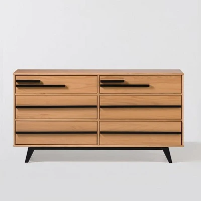 Modern 6 Drawer Double Dresser with Long Handles - Saracina Home Modern 6 Drawer Double Dresser With Long Handles - Saracina Home -Saracina Home Shop GUEST d4240551 ee83 45e1 8740 746170bdb79c