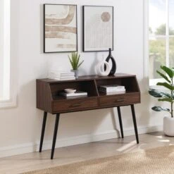 Modern 2 Drawer Angled Console Table - Saracina Home 6 Modern 2 Drawer Angled Console Table - Saracina Home -Saracina Home Shop GUEST d4758a65 5a00 4daa b3b5 3f324d3ec3e0