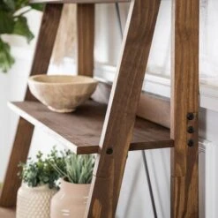 68.25" Boho 4 Tier Solid Wood Ladder Bookshelf Plant Stand - Saracina Home -Saracina Home Shop GUEST d756fff6 0613 4011 a12a 79814189b1d0