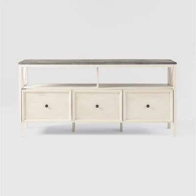 Farmhouse 3 Drawer Wood TV Stand for TVs up to 65" - Saracina Home Farmhouse 3 Drawer Wood TV Stand For TVs Up To 65" - Saracina Home -Saracina Home Shop GUEST d9730f71 b9b6 492b a5cf a4fc4c23ddea