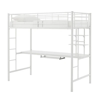 Full Analise Metal Loft Bed with Wood Desk - Saracina Home Full Analise Metal Loft Bed With Wood Desk - Saracina Home -Saracina Home Shop GUEST daf2aab1 9f74 4f3f 9956 296ec33cccb9