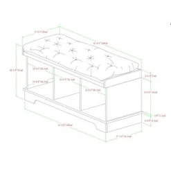 42" Upholstered Wood Entryway Bench With Storage - Saracina Home 5 42" Upholstered Wood Entryway Bench With Storage - Saracina Home -Saracina Home Shop GUEST dc0280d2 d0a7 4f7b 9a22 744adf41128e