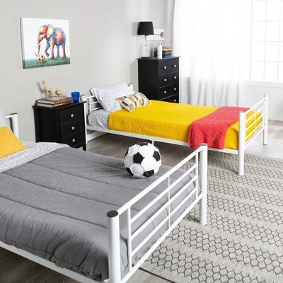 Twin Over Twin Analise Metal Bunk Bed - Saracina Home Twin Over Twin Analise Metal Bunk Bed - Saracina Home -Saracina Home Shop GUEST dc32a6e4 bf08 4931 933f 6d9f54d6fb18