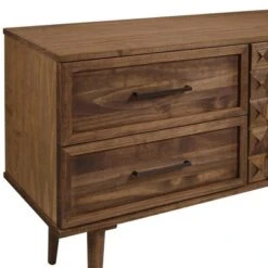 58" Modern Boho Solid Pine Wood Closed Storage Sideboard Brown - Saracina Home 5 58" Modern Boho Solid Pine Wood Closed Storage Sideboard Brown - Saracina Home -Saracina Home Shop GUEST dd8a4de6 e098 4ed2 b938 75db4c4b5411