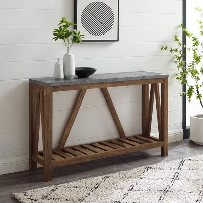 Taylen A Frame Farmhouse Entryway Console Table - Saracina Home Taylen A Frame Farmhouse Entryway Console Table - Saracina Home -Saracina Home Shop GUEST df1852bd a8fd 43cc 8594 6ce31ebb50a6