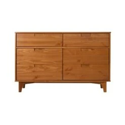 Mid-Century Modern Groove Wood 6 Drawer Dresser - Saracina Home -Saracina Home Shop GUEST df73fcb6 1e74 4709 ae75 c24412f90be1