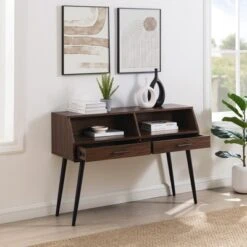 Modern 2 Drawer Angled Console Table - Saracina Home 10 Modern 2 Drawer Angled Console Table - Saracina Home -Saracina Home Shop GUEST e0b93a76 c480 46a3 b0f5 40702f1eaac3