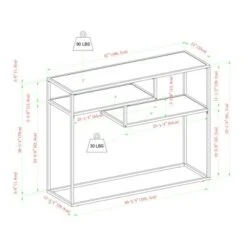 Modern 3 Tier Console Table - Saracina Home -Saracina Home Shop GUEST e13160e5 c284 4fee a792 c118b6d69f99