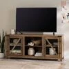 Clarabelle Transitional Glass Barn Door TV Stand For TVs Up To 65" - Saracina Home -Saracina Home Shop GUEST e1ce380f e136 4c0b b121 976a3b6a094a