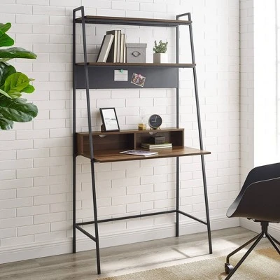 36" Writing Desk with Open Storage Ladder Bookshelf - Saracina Home 36" Writing Desk With Open Storage Ladder Bookshelf - Saracina Home -Saracina Home Shop GUEST e4a740aa 418b 4a5d aa1c 39d4145f054d