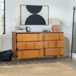 Modern Vertical Accent Solid Wood 6 Drawer Double Dresser - Saracina Home 6 Modern Vertical Accent Solid Wood 6 Drawer Double Dresser - Saracina Home -Saracina Home Shop GUEST e753dc22 de34 49bc ae94 f6904a57d6b7