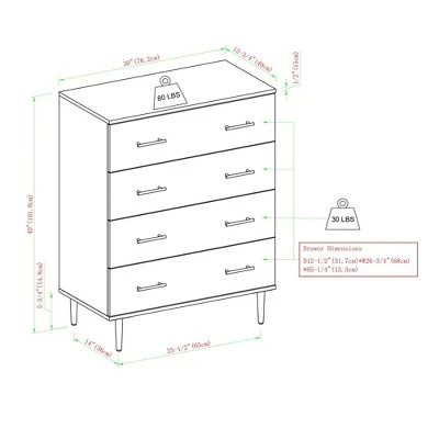 Higgins Modern Vertical 4 Drawer Dresser - Saracina Home Higgins Modern Vertical 4 Drawer Dresser - Saracina Home -Saracina Home Shop GUEST e9430653 a550 40cb 9c0b 0caa8befd1d7