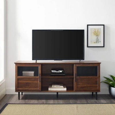 Modern Wood and Glass Door Console TV Stand for TVs up to 65" - Saracina Home Modern Wood And Glass Door Console TV Stand For TVs Up To 65" - Saracina Home -Saracina Home Shop GUEST e94ad75b c653 48bf aedc 333d08f728a7