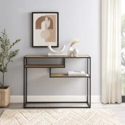 Modern 3 Tier Console Table - Saracina Home -Saracina Home Shop GUEST e94efcaf a1dd 465e acda 98a8ff13389a