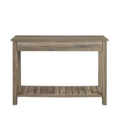 June Rustic Farmhouse Entry Table With Lower Shelf Gray Wash - Saracina Home 6 June Rustic Farmhouse Entry Table With Lower Shelf Gray Wash - Saracina Home -Saracina Home Shop GUEST e9d21697 f64b 4f66 9745 32bd2fd07247
