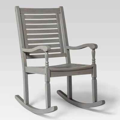 Bamberg Transitional Acacia Wood Outdoor Rocking Chair - Saracina Home Bamberg Transitional Acacia Wood Outdoor Rocking Chair - Saracina Home -Saracina Home Shop GUEST eaca5a7b 7f13 4e0c aead 6d572aac4401