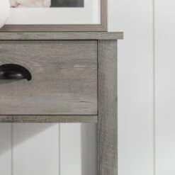 June Rustic Transitional Square Nightstand With Lower Shelf - Saracina Home -Saracina Home Shop GUEST eb49efa0 e94a 4f8f b8f6 da7bcc2c5c3d