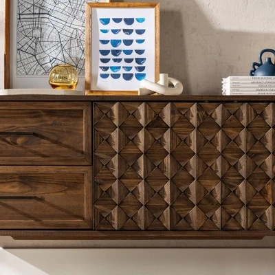 58" Modern Boho Solid Pine Wood Closed Storage Sideboard Brown - Saracina Home 58" Modern Boho Solid Pine Wood Closed Storage Sideboard Brown - Saracina Home -Saracina Home Shop GUEST eb89482d b402 49b4 8691 6df6297e3bd9