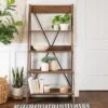 68.25" Boho 4 Tier Solid Wood Ladder Bookshelf Plant Stand - Saracina Home 1 68.25" Boho 4 Tier Solid Wood Ladder Bookshelf Plant Stand - Saracina Home -Saracina Home Shop GUEST eb981c40 77f6 4638 8723 f7cfe8c1c52c
