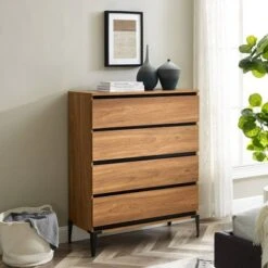 Theo Urban Modern Plank 4 Drawer Dresser - Saracina Home -Saracina Home Shop GUEST ebfc0a52 42c0 4641 ba82 54992c6ce9d4