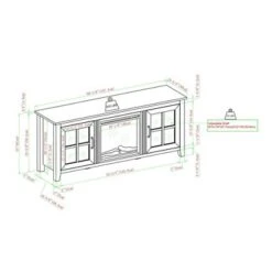 Transitional Farmhouse Window Pane Fireplace TV Stand For TV's Up To 65" Gray Wash - Saracina Home 10 Transitional Farmhouse Window Pane Fireplace TV Stand For TV's Up To 65" Gray Wash - Saracina Home -Saracina Home Shop GUEST ec717493 c6e9 4860 bcbd c6e37e9f177e