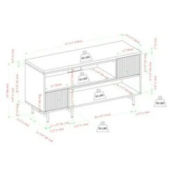 Modern Reeded Door Extendable TV Stand For TVs Up To 50" - Saracina Home 12 Modern Reeded Door Extendable TV Stand For TVs Up To 50" - Saracina Home -Saracina Home Shop GUEST ed00bd4f d172 4e6a 8f8e 03cd201c95f3