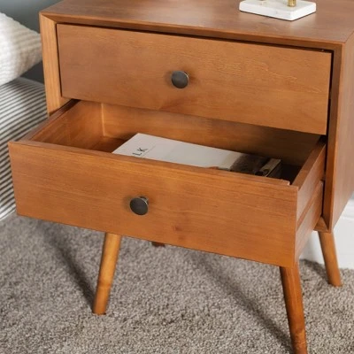 Greenberg 2 Drawer Mid-Century Modern Solid Wood Nightstand - Saracina Home Greenberg 2 Drawer Mid-Century Modern Solid Wood Nightstand - Saracina Home -Saracina Home Shop GUEST eed09801 02ef 47b5 adba c7b0898358f5