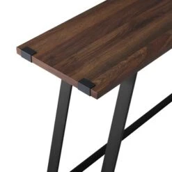 Urban Industrial Entry Table With Wood And Metal Dark Walnut - Saracina Home -Saracina Home Shop GUEST f00c8c91 0bb0 40da b45c ad53d8296749