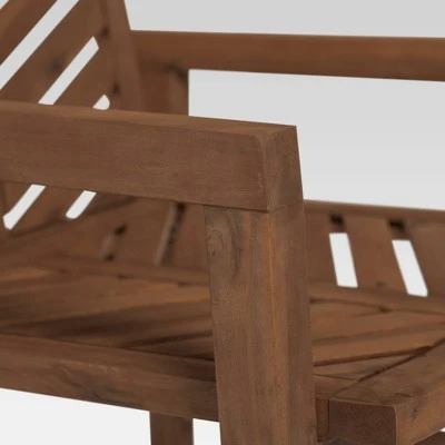 3pc Slatted Chevron Acacia Wood Patio Chat Set - Saracina Home 3pc Slatted Chevron Acacia Wood Patio Chat Set - Saracina Home -Saracina Home Shop GUEST f11d65d5 c8b8 4611 86f3 d8b700f13a02