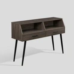Modern 2 Drawer Angled Console Table - Saracina Home 12 Modern 2 Drawer Angled Console Table - Saracina Home -Saracina Home Shop GUEST f261d595 c316 4045 add6 ee02aa6f6c2d
