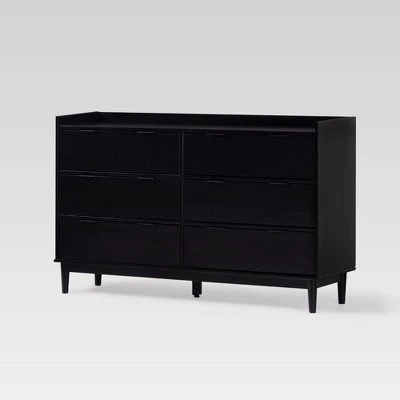 Mid-Century Modern Solid Wood 6 Drawer Double Dresser - Saracina Home Mid-Century Modern Solid Wood 6 Drawer Double Dresser - Saracina Home -Saracina Home Shop GUEST f28737c7 21cc 4ac1 a20c e0fb2c873759