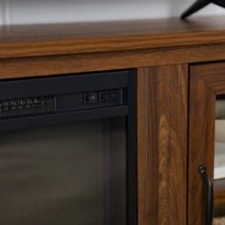 Tasi Transitional Farmhouse Glass Window Pane Door With Electric Fireplace TV Stand For TVs Up To 80" - Saracina Home -Saracina Home Shop GUEST f2bf4640 59b6 4e64 993e ea372d489959