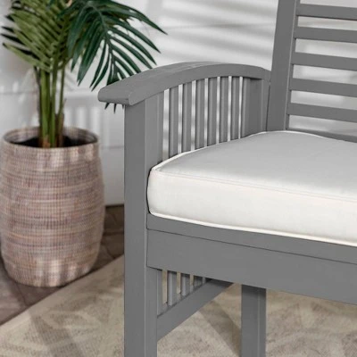 Ravenscroft Modern Boho Acacia Wood Slatted Outdoor Loveseat with Cushion - Saracina Home Ravenscroft Modern Boho Acacia Wood Slatted Outdoor Loveseat With Cushion - Saracina Home -Saracina Home Shop GUEST f46be8ab a007 4035 83b9 ae5457706df9