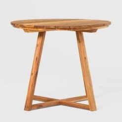 Saracina Home 36" Modern Acacia Slatted Round Outdoor Dining Table 7 Saracina Home 36" Modern Acacia Slatted Round Outdoor Dining Table -Saracina Home Shop GUEST f55c8a51 8216 4e62 9551 fd35067c85af