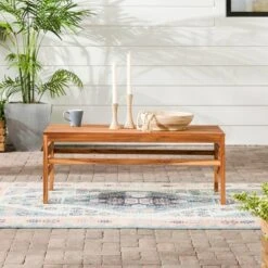 Outdoor Acacia Wood Slatted Coffee Table - Saracina Home -Saracina Home Shop GUEST f691e32c ceb4 415f 9b3b 971f04c7f8b4