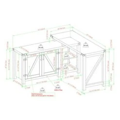 Farmhouse Rustic L Shaped Desk With Storage - Saracina Home -Saracina Home Shop GUEST fa005513 b6d6 42aa a114 0fa1d28fdef4