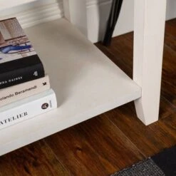 48" Farmhouse Solid Wood 2 Drawer Buffet White - Saracina Home -Saracina Home Shop GUEST fca06093 76ee 4361 a9c1 7bd02fcca42c